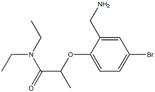 2-[2-(aminomethyl)-4-bromophenoxy]-N,N-diethylpropanamide|