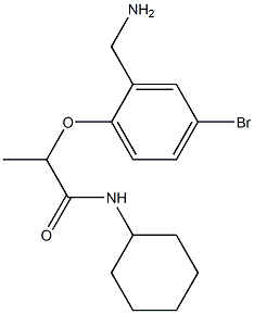  2-[2-(aminomethyl)-4-bromophenoxy]-N-cyclohexylpropanamide