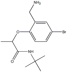 2-[2-(aminomethyl)-4-bromophenoxy]-N-tert-butylpropanamide Structure