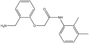 2-[2-(aminomethyl)phenoxy]-N-(2,3-dimethylphenyl)acetamide Struktur