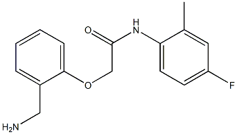 2-[2-(aminomethyl)phenoxy]-N-(4-fluoro-2-methylphenyl)acetamide 结构式