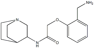 2-[2-(aminomethyl)phenoxy]-N-1-azabicyclo[2.2.2]oct-3-ylacetamide,,结构式