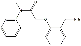 2-[2-(aminomethyl)phenoxy]-N-methyl-N-phenylacetamide Structure