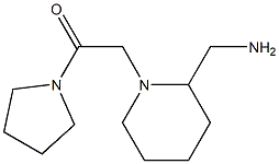 2-[2-(aminomethyl)piperidin-1-yl]-1-(pyrrolidin-1-yl)ethan-1-one Structure