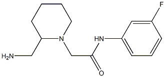 2-[2-(aminomethyl)piperidin-1-yl]-N-(3-fluorophenyl)acetamide Structure