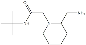 2-[2-(aminomethyl)piperidin-1-yl]-N-tert-butylacetamide 结构式