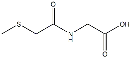 2-[2-(methylsulfanyl)acetamido]acetic acid Structure