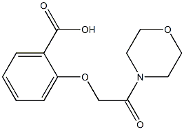 2-[2-(morpholin-4-yl)-2-oxoethoxy]benzoic acid Struktur