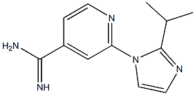 2-[2-(propan-2-yl)-1H-imidazol-1-yl]pyridine-4-carboximidamide Structure