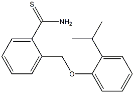 2-[2-(propan-2-yl)phenoxymethyl]benzene-1-carbothioamide