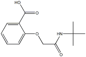 2-[2-(tert-butylamino)-2-oxoethoxy]benzoic acid Struktur