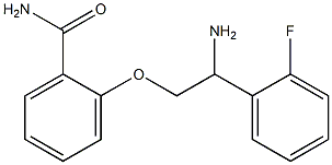 2-[2-amino-2-(2-fluorophenyl)ethoxy]benzamide,,结构式