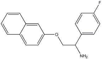 2-[2-amino-2-(4-fluorophenyl)ethoxy]naphthalene 化学構造式