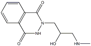 2-[2-hydroxy-3-(methylamino)propyl]-1,2,3,4-tetrahydrophthalazine-1,4-dione,,结构式