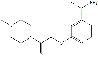 2-[3-(1-aminoethyl)phenoxy]-1-(4-methylpiperazin-1-yl)ethan-1-one|