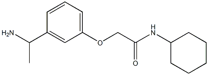 2-[3-(1-aminoethyl)phenoxy]-N-cyclohexylacetamide,,结构式
