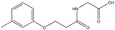 2-[3-(3-methylphenoxy)propanamido]acetic acid Structure