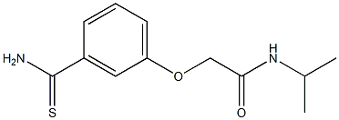 2-[3-(aminocarbonothioyl)phenoxy]-N-isopropylacetamide,,结构式