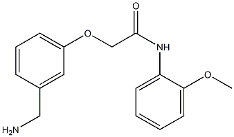 2-[3-(aminomethyl)phenoxy]-N-(2-methoxyphenyl)acetamide Structure