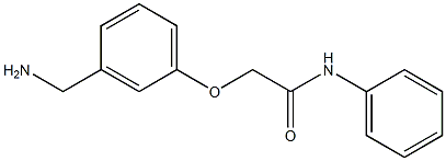 2-[3-(aminomethyl)phenoxy]-N-phenylacetamide 结构式