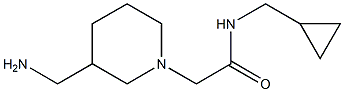 2-[3-(aminomethyl)piperidin-1-yl]-N-(cyclopropylmethyl)acetamide