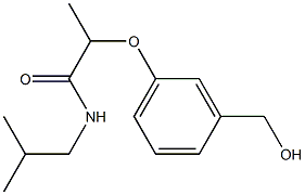  2-[3-(hydroxymethyl)phenoxy]-N-(2-methylpropyl)propanamide