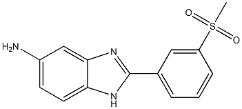 2-[3-(methylsulfonyl)phenyl]-1H-benzimidazol-5-amine Structure