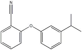 2-[3-(propan-2-yl)phenoxy]benzonitrile Structure