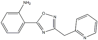 2-[3-(pyridin-2-ylmethyl)-1,2,4-oxadiazol-5-yl]aniline Structure