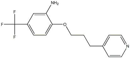 2-[3-(pyridin-4-yl)propoxy]-5-(trifluoromethyl)aniline 化学構造式