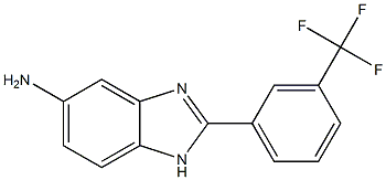 2-[3-(trifluoromethyl)phenyl]-1H-1,3-benzodiazol-5-amine Structure