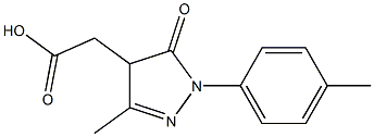 2-[3-methyl-1-(4-methylphenyl)-5-oxo-4,5-dihydro-1H-pyrazol-4-yl]acetic acid Structure