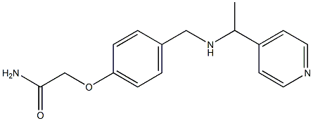 2-[4-({[1-(pyridin-4-yl)ethyl]amino}methyl)phenoxy]acetamide