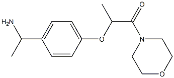 2-[4-(1-aminoethyl)phenoxy]-1-(morpholin-4-yl)propan-1-one