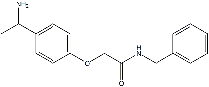 2-[4-(1-aminoethyl)phenoxy]-N-benzylacetamide Structure