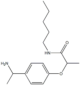 2-[4-(1-aminoethyl)phenoxy]-N-pentylpropanamide