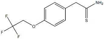 2-[4-(2,2,2-trifluoroethoxy)phenyl]ethanethioamide 结构式