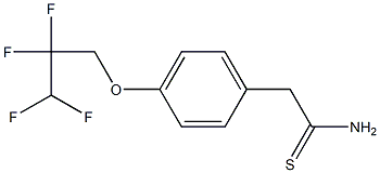 2-[4-(2,2,3,3-tetrafluoropropoxy)phenyl]ethanethioamide 化学構造式