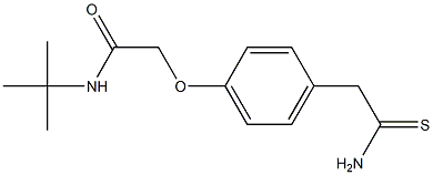 2-[4-(2-amino-2-thioxoethyl)phenoxy]-N-(tert-butyl)acetamide,,结构式