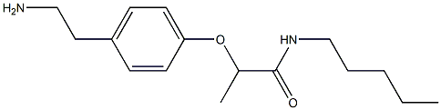 2-[4-(2-aminoethyl)phenoxy]-N-pentylpropanamide Structure