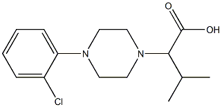 2-[4-(2-chlorophenyl)piperazin-1-yl]-3-methylbutanoic acid