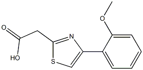 2-[4-(2-methoxyphenyl)-1,3-thiazol-2-yl]acetic acid Structure