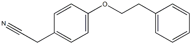 2-[4-(2-phenylethoxy)phenyl]acetonitrile Struktur