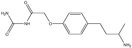 2-[4-(3-aminobutyl)phenoxy]-N-(aminocarbonyl)acetamide Structure