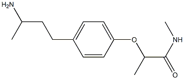 2-[4-(3-aminobutyl)phenoxy]-N-methylpropanamide Structure