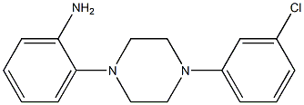 2-[4-(3-chlorophenyl)piperazin-1-yl]aniline 结构式