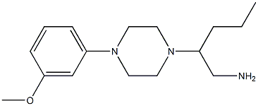 2-[4-(3-methoxyphenyl)piperazin-1-yl]pentan-1-amine 结构式