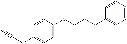 2-[4-(3-phenylpropoxy)phenyl]acetonitrile Struktur