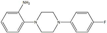 2-[4-(4-fluorophenyl)piperazin-1-yl]aniline 化学構造式