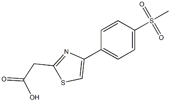  2-[4-(4-methanesulfonylphenyl)-1,3-thiazol-2-yl]acetic acid